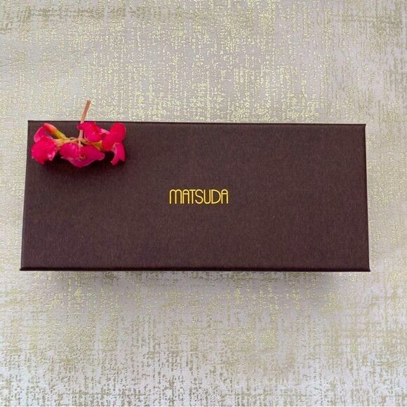 Matsuda M2035 Rectangle Sunglasses Deep Purple w/Grey Gradient Lenses. New - Picture 9 of 14